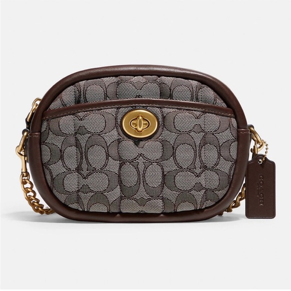 Coach Handbags - Coach Camera Bag Signature Jacquard